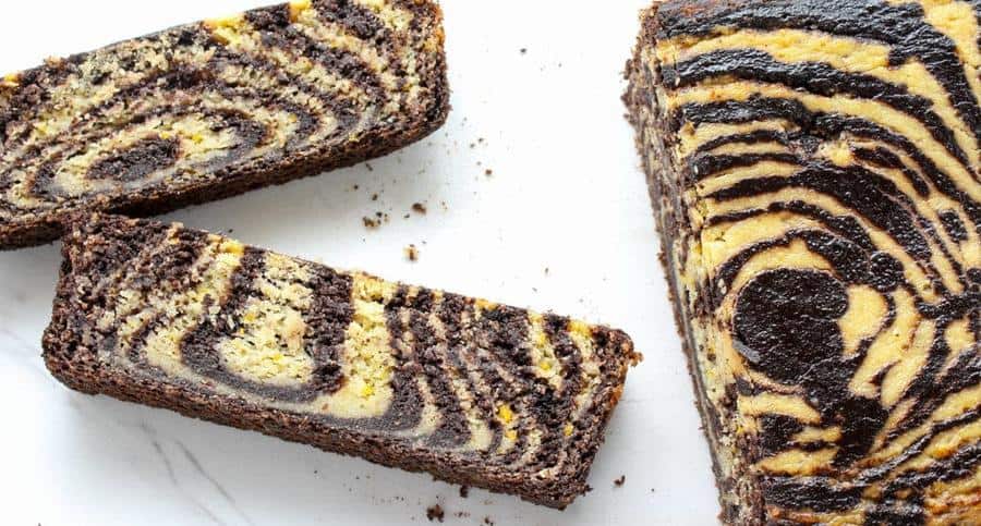 Chocolate Orange Marble Loaf Cake (Gluten-Free)