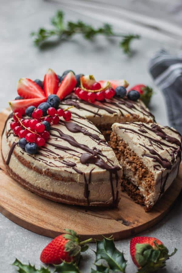 Gingerbread Cake with Coconut Frosting (Gluten-Free)
