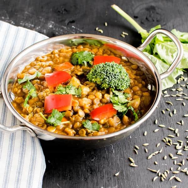 Instant Pot Herbed Masala Lentil Curry