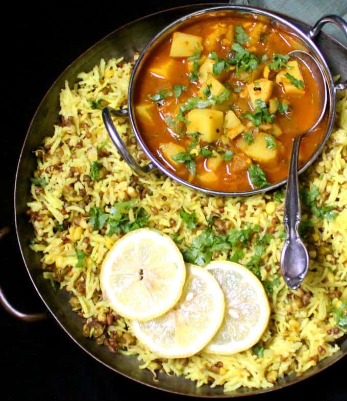 Instant Pot Khichdi with Mung Bean Sprouts