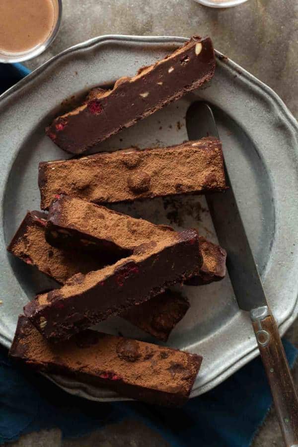 No-Bake Chocolate Fudge Fridge Cake (Gluten-Free)