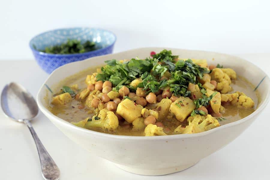 Parsnip, Chickpea and Cauliflower Korma