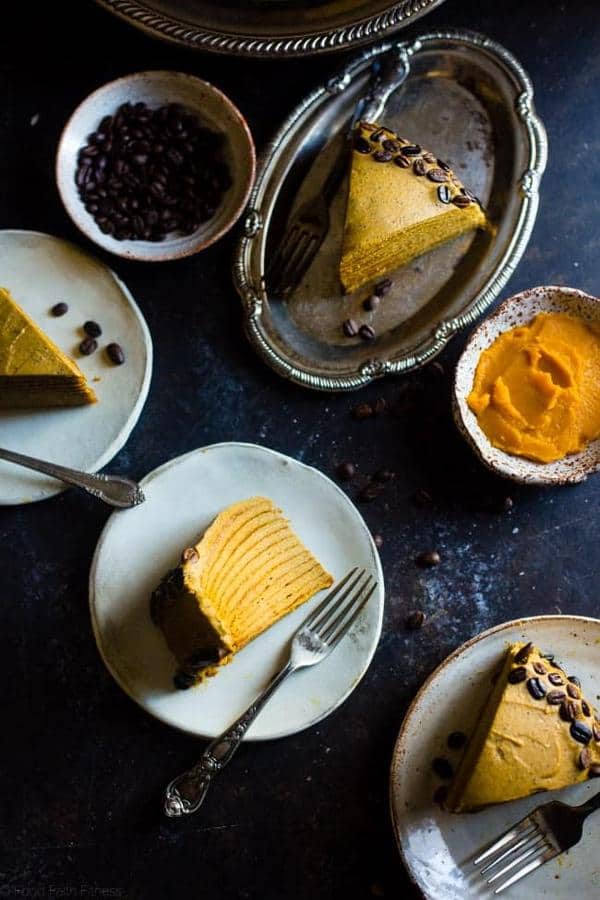Pumpkin Spice Latte Crepe Cake (Gluten-Free)