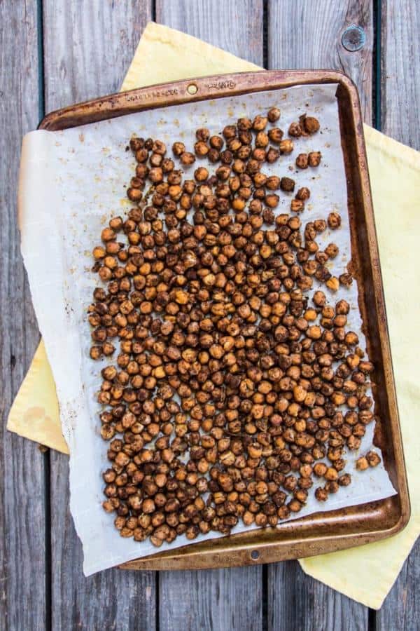 Roasted Jerk Chickpeas