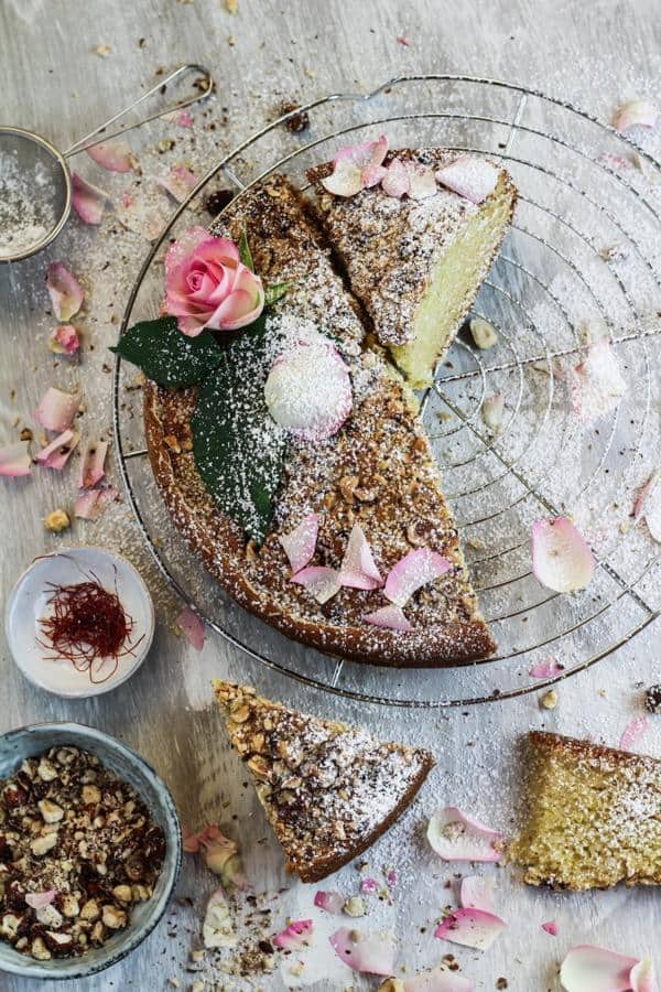 Super Fluffy Saffron Cake